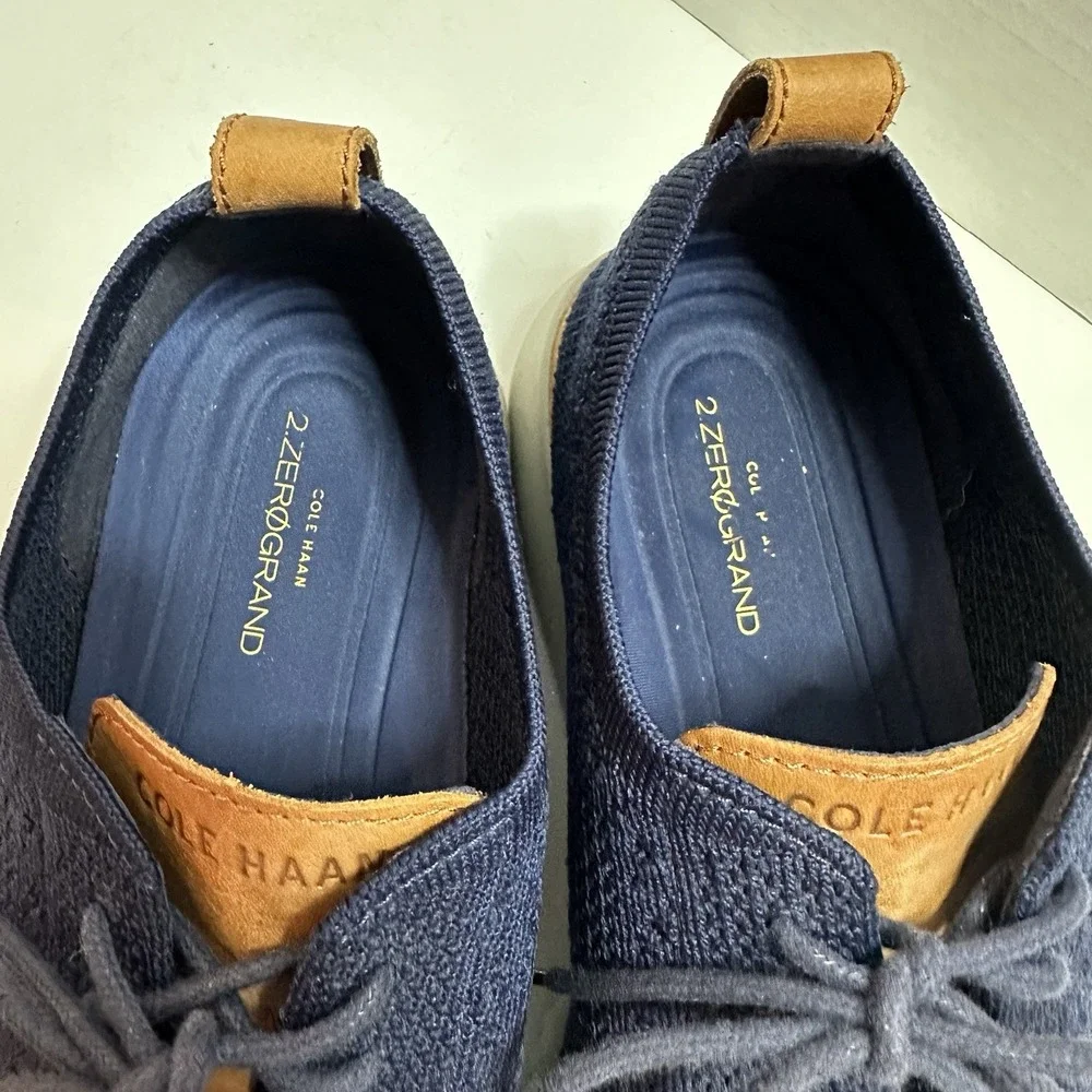 Cole Haan 2 Zero‎ Grand Mens Dress Casual Shoes. Navy Mesh Top Size 9M C27569
